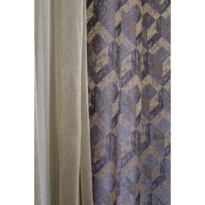 121GD-BON105-TUL ZOL Тюль ROMA золотой 275*320см от ImperiumLoft
