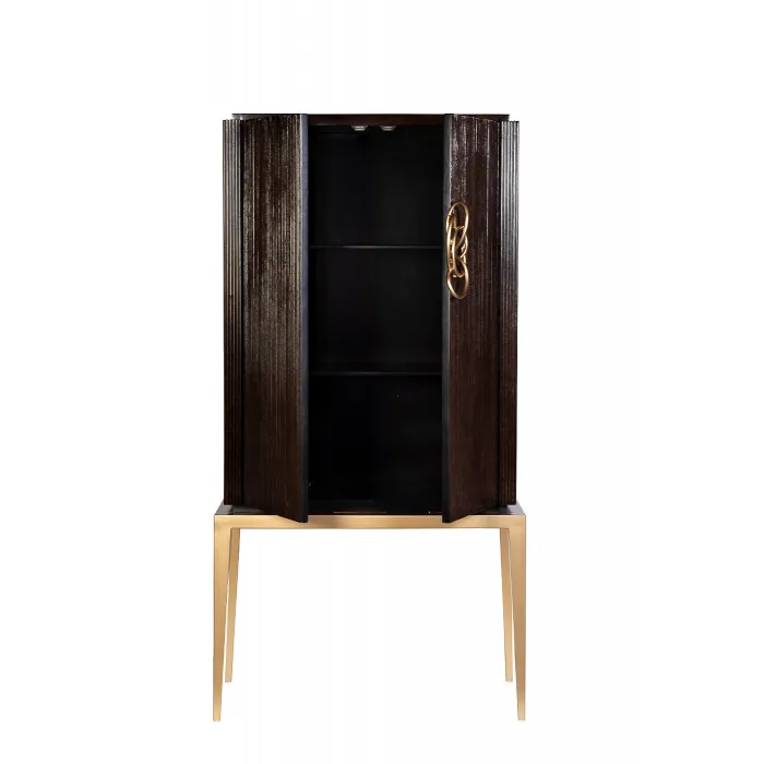 ART-2706-S Комод высокий темно-вишневый 89*46*173см от ImperiumLoft