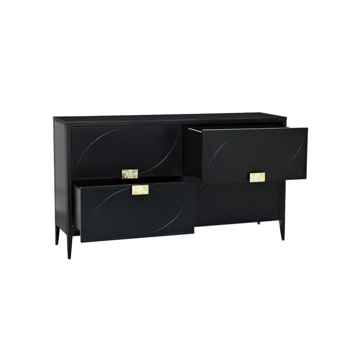 98BP-GD01KOMD-CHERN Комод черный 160*90*40см от ImperiumLoft
