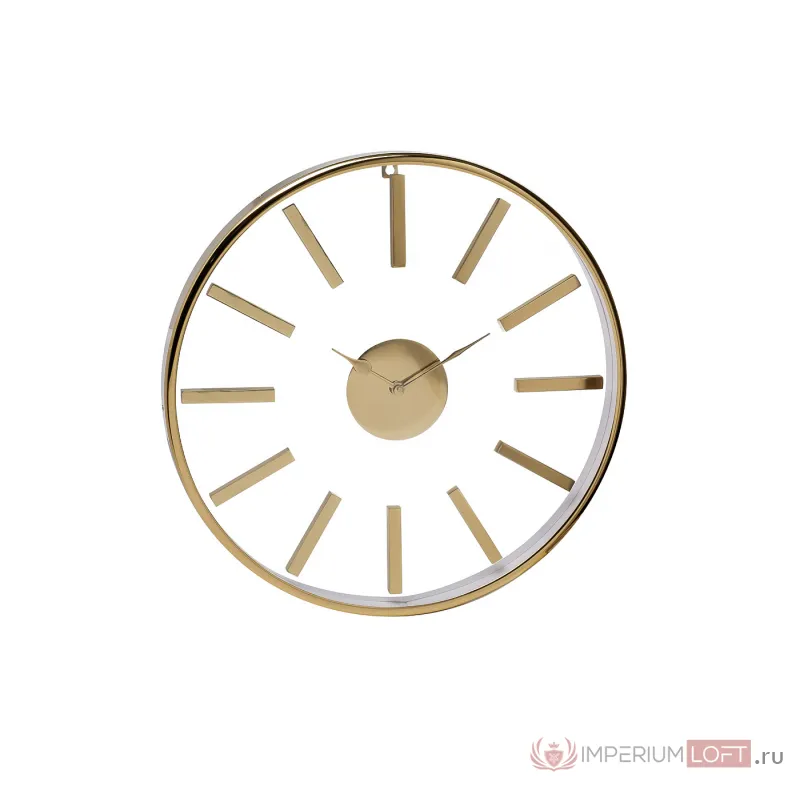 Часы настенные круглые золотые от ImperiumLoft