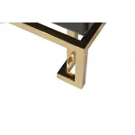 KFG059 Тумба c 2-мя ящиками черная/золото 55*40*58см от ImperiumLoft