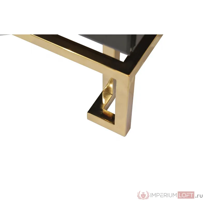 KFG059 Тумба c 2-мя ящиками черная/золото 55*40*58см от ImperiumLoft