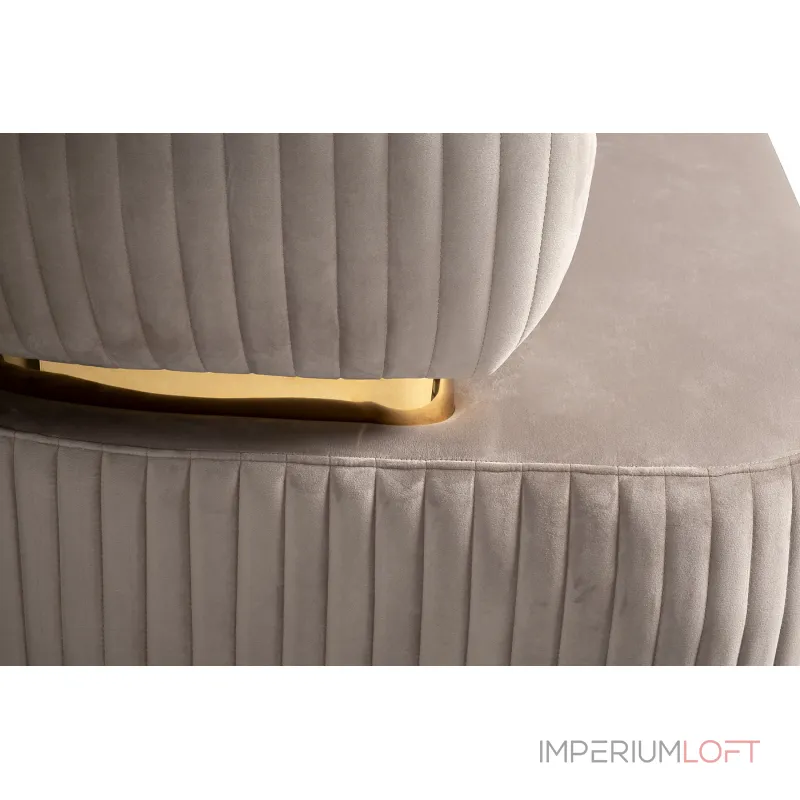 Диван Glarus трехместный велюровый серый от ImperiumLoft Диван Glarus трехместный велюровый серый от ImperiumLoft