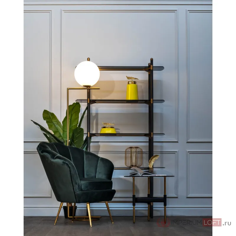 Кресло Дизайнерское низкое велюровое PJS16001-PJ622 от ImperiumLoft