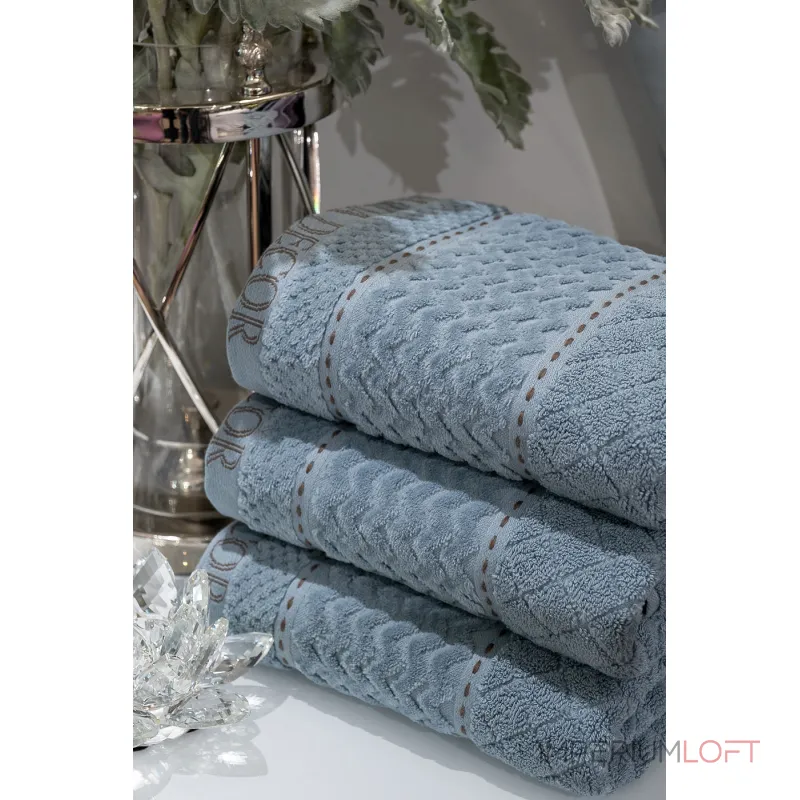 Полотенце 'Наполи' 70*140 голубое от ImperiumLoft Полотенце 'Наполи' 70*140 голубое от ImperiumLoft