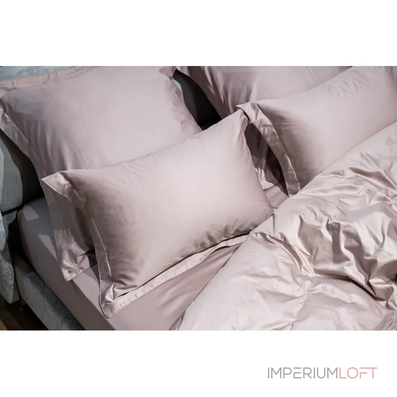 Комплект из 2х наволочек сатиновых 50х70см пудреная роза от ImperiumLoft Комплект из 2х наволочек сатиновых 50х70см пудреная роза от ImperiumLoft