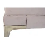 Банкетка Prima на металлических опорах серо-бежевая от ImperiumLoft