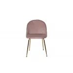 30C-301-1G LPI Стул велюр пепельно-розовый, мет.ножки 50*53*77см