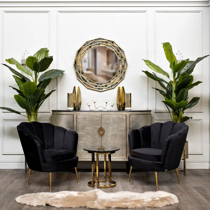 Столик журнальный Garda Decor круглый GD-ET002 от ImperiumLoft