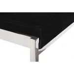 Стул барный черный велюровый (хром) GY-B8216-BL от ImperiumLoft