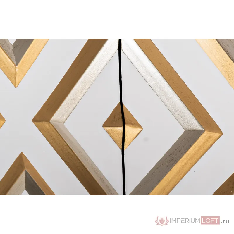 ART-2924-TV Тумба под телевизор с ромбовидным декором 193*45*60 от ImperiumLoft