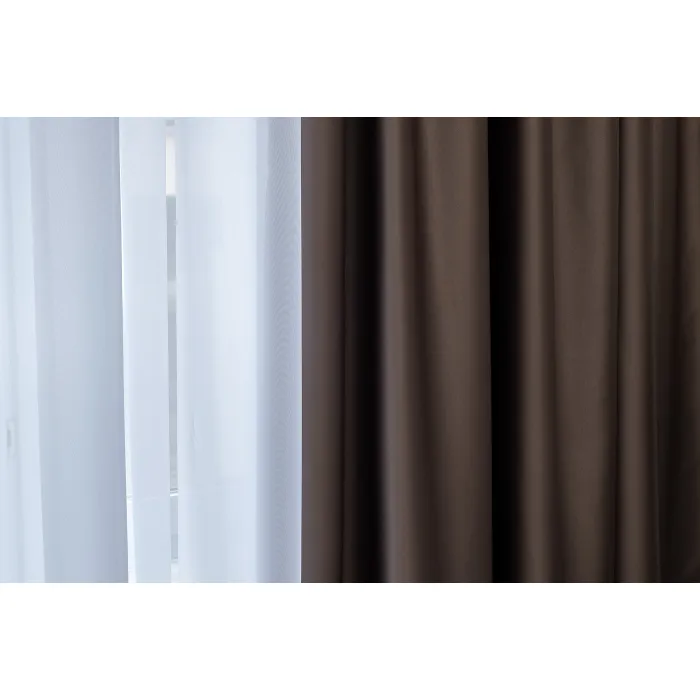 115KRT-NTF3053-01-TUL BEL Тюль Соло белый 275*320см от ImperiumLoft
