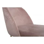 30C-301-1G LPI Стул велюр пепельно-розовый, мет.ножки 50*53*77см