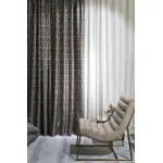 121GD-TON07-PORT SER Портьера MODENA серебряная 275*260см от ImperiumLoft