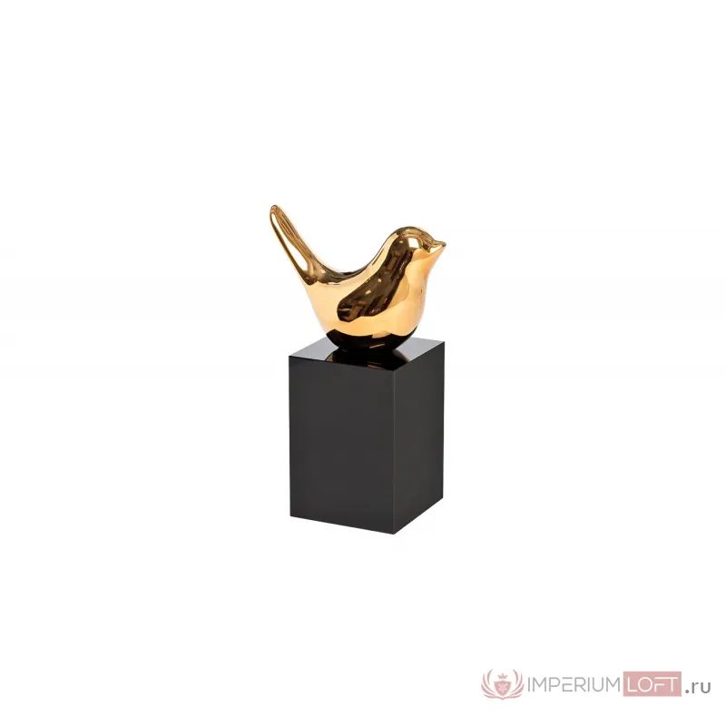 Статуэтка Птичка золотая 18см на подставке 55RD4007L от ImperiumLoft