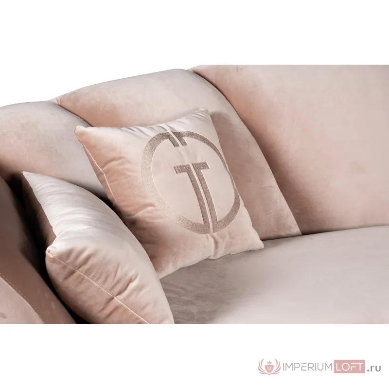 Диван Annette трехмест.раскл.велюр пыльн.роза Pad07 250*100*95см от ImperiumLoft