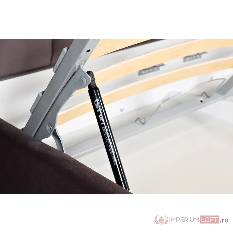 Кровать Odry c подъем.мех. велюр лилово-серый Vel19 206*220*120 от ImperiumLoft