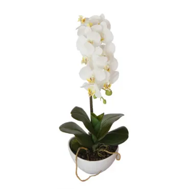 29BJ-170-06 Орхидея белая в горшке h46см