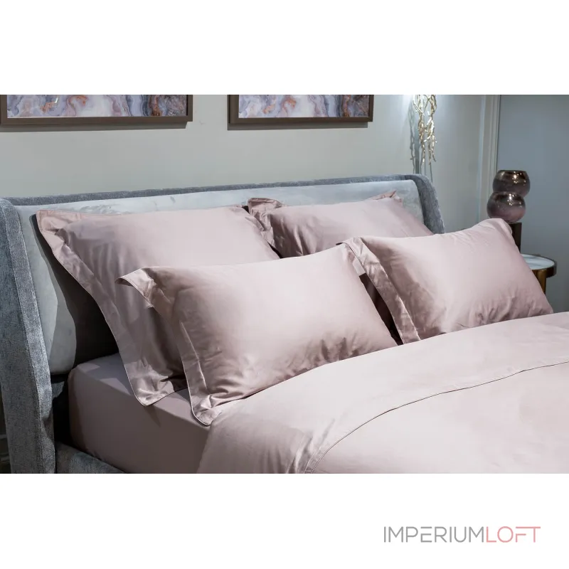 Комплект из 2х наволочек сатиновых 50х70см пудреная роза от ImperiumLoft Комплект из 2х наволочек сатиновых 50х70см пудреная роза от ImperiumLoft