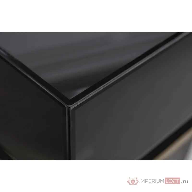 Консоль с ящиками черное стекло/золото KFG058 от ImperiumLoft