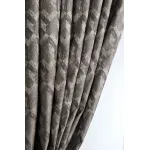 121GD-TON07-PORT SER Портьера MODENA серебряная 275*260см от ImperiumLoft