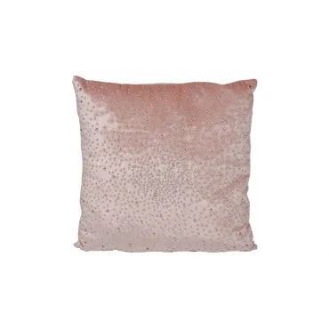 Подушка декоративная с бусинками розовая 70SW-290133