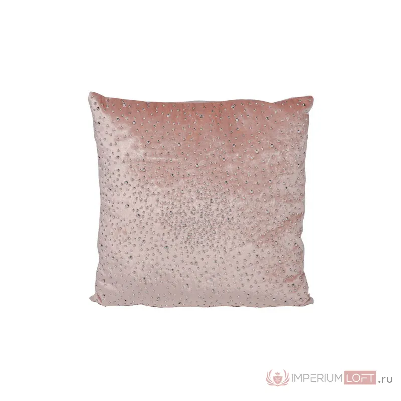 Подушка декоративная с бусинками розовая 70SW-290133 от ImperiumLoft