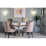 Стол обеденный Misty White белый искусственный мрамор от ImperiumLoft
