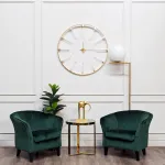 Часы настенные круглые золотые 91см от ImperiumLoft