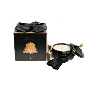 96CN4504 Свеча ароматическая French morning tea в вазе в уп.185г + подарок