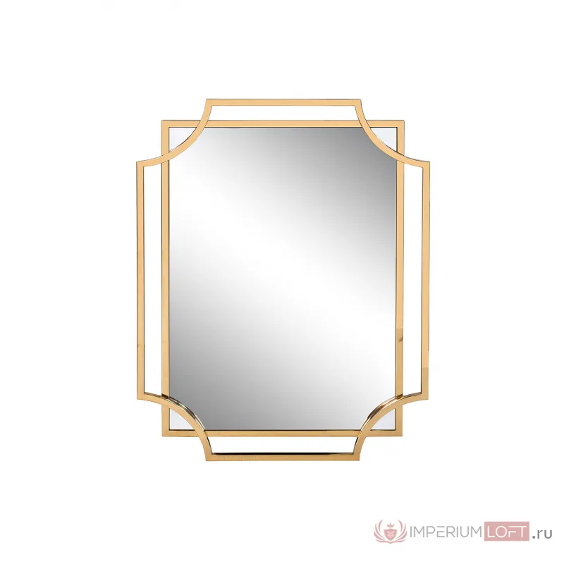 Зеркало прямоугольное в раме цвет золото от ImperiumLoft