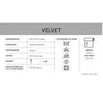 Ткань портьерная/мебельная VELVET оранжевая от ImperiumLoft