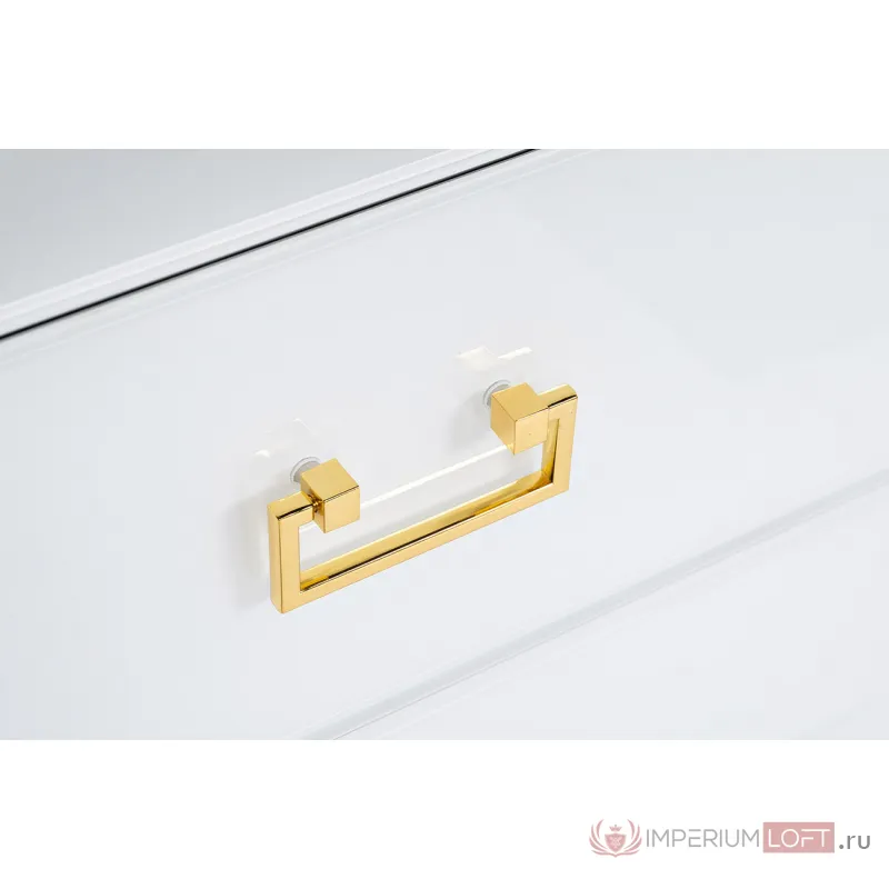 KFG085 Тумба 2 ящика белая/золото 55*40*58см от ImperiumLoft