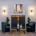 Лампа настольная с матовым плафоном, золото 22-88228 от ImperiumLoft