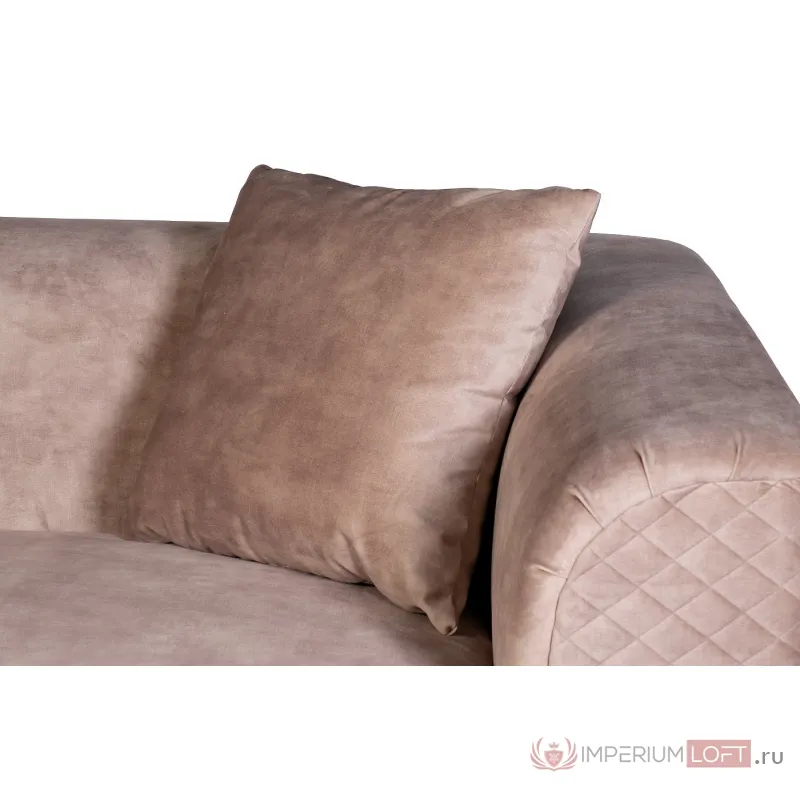 87YY-2047-2 BG Диван двухместный велюр бежевый 185*105*76см от ImperiumLoft