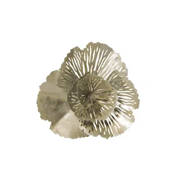 Декор настенный Цветок серебристый 37SM-1363-F1