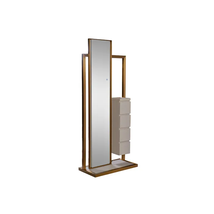 58DB-18158ZERK Тумба с зеркалом и подсветкой св.шпон 75*40*180см от ImperiumLoft