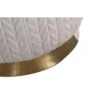 GY-BEN8143GOLD-LG Банкетка велюр светло-серый/золото d42*46см