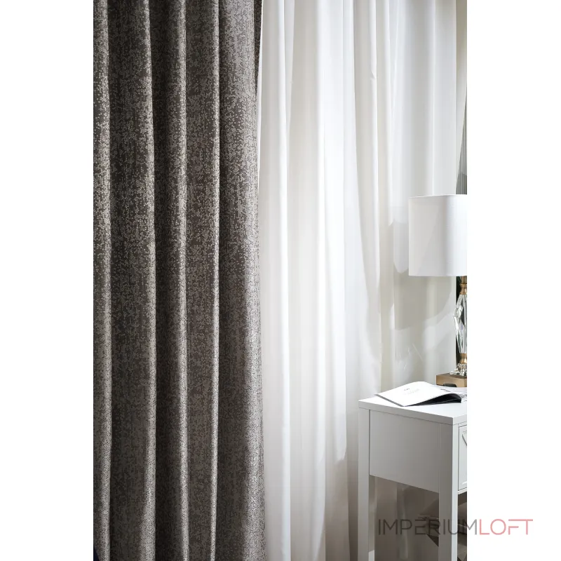 121GD-TEL07-PORT SER Портьера BARI серебряная 275*260см от ImperiumLoft 121GD-TEL07-PORT SER Портьера BARI серебряная 275*260см от ImperiumLoft