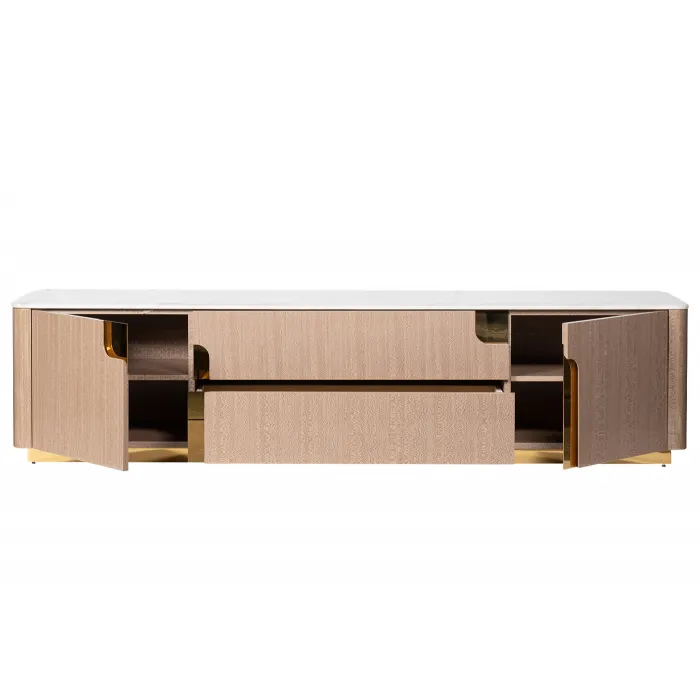 58DB-TV20038 Тумба под телевизор Estoril 200*42*49см от ImperiumLoft