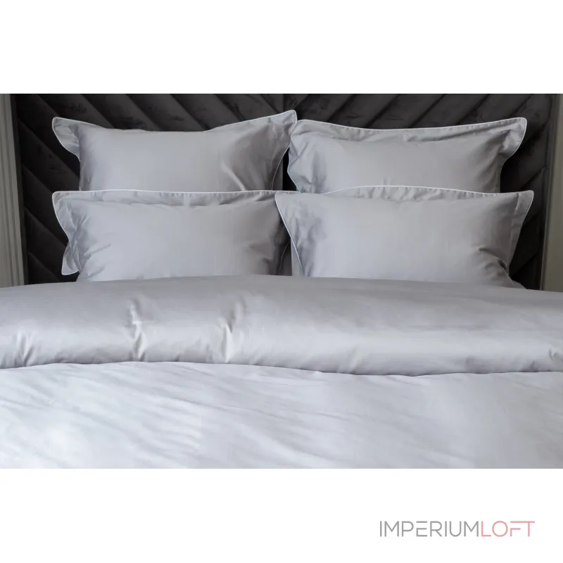 Пододеяльник сатиновый 'Мечты' 230х210см серый от ImperiumLoft