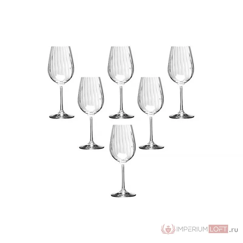 674-102 Набор бокалов для вина Waterfall 6 шт, 350 мл от ImperiumLoft