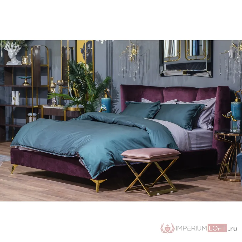 Кровать Siena велюровая от ImperiumLoft