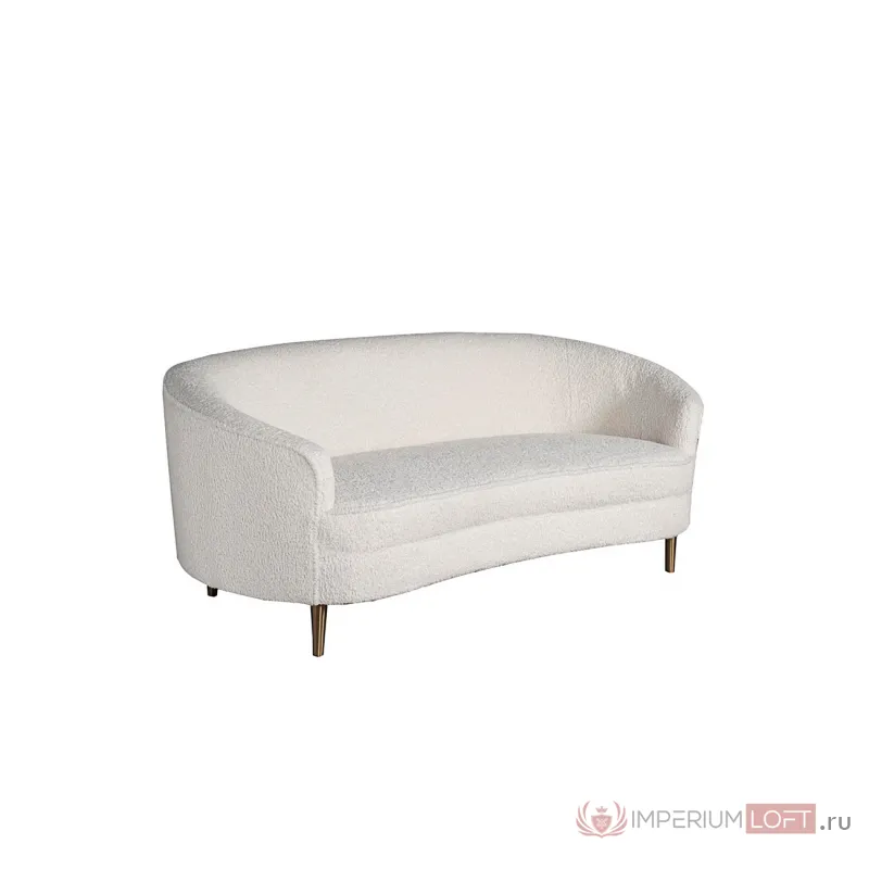Диван двухместный кремовый (искусственный мех) 48MY-1289-L CRE от ImperiumLoft