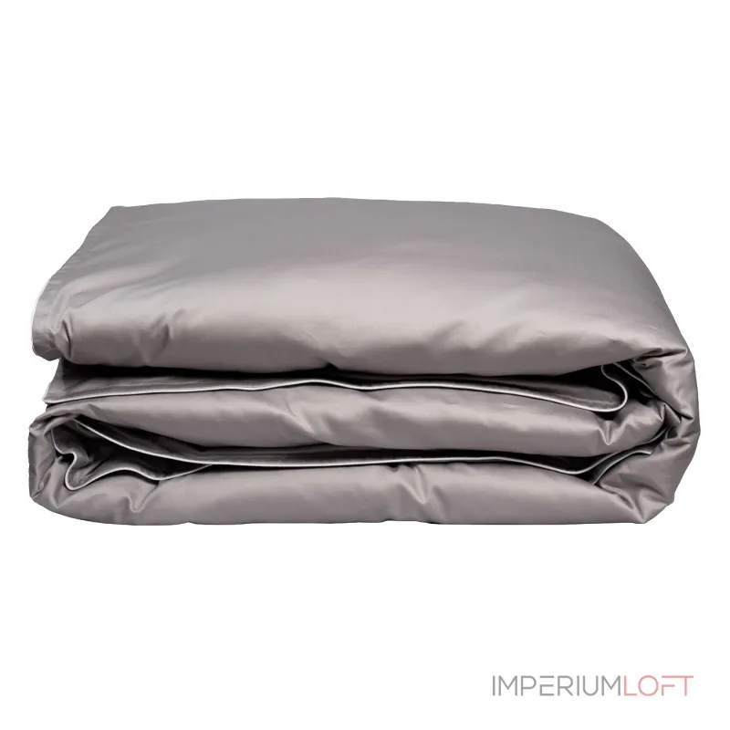 Пододеяльник сатиновый 'Мечты' 230х210см серый от ImperiumLoft