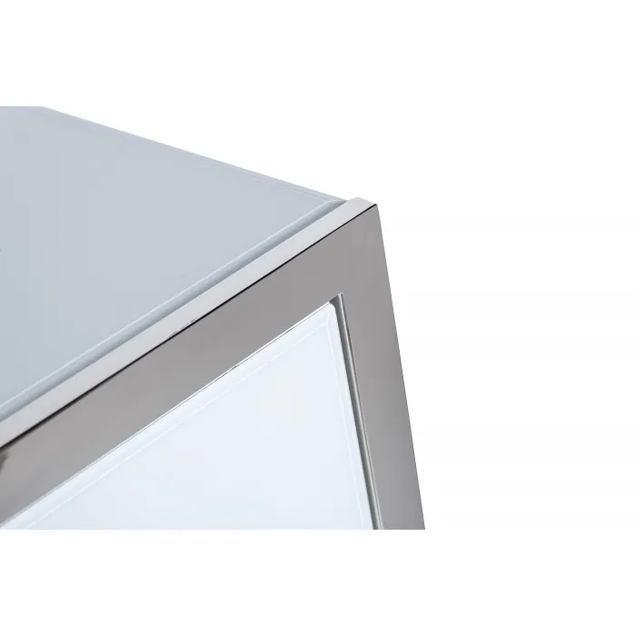 KFG103 Консоль 2 ящика белая/хром 120*42*79см от ImperiumLoft
