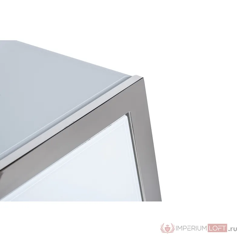 KFG103 Консоль 2 ящика белая/хром 120*42*79см от ImperiumLoft