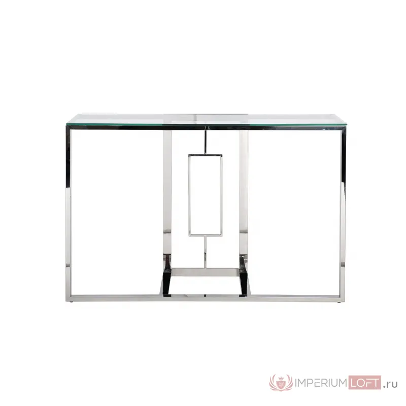 Консоль прозрачное стекло/хром 47ED-CST067 от ImperiumLoft
