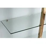 58DB-SH17071CS Стеллаж Marbella White бел/зол. 90*34*195см от ImperiumLoft