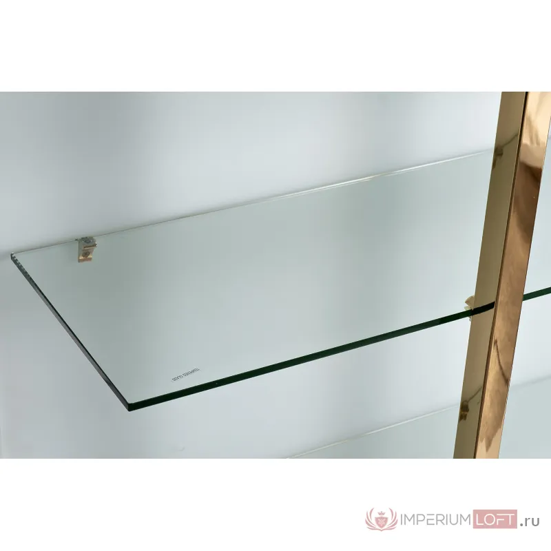 58DB-SH17071CS Стеллаж Marbella White бел/зол. 90*34*195см от ImperiumLoft